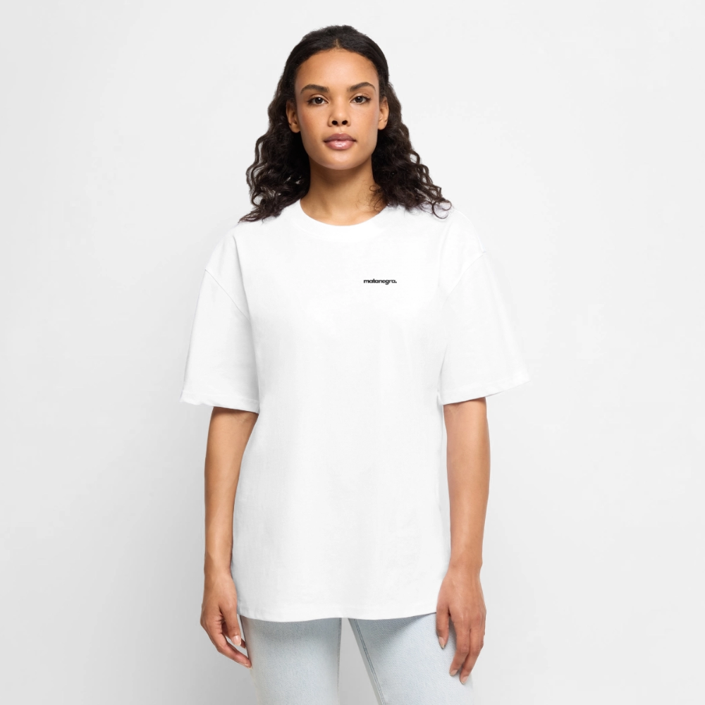 Camiseta ecológica prémium oversize unisex - blanco