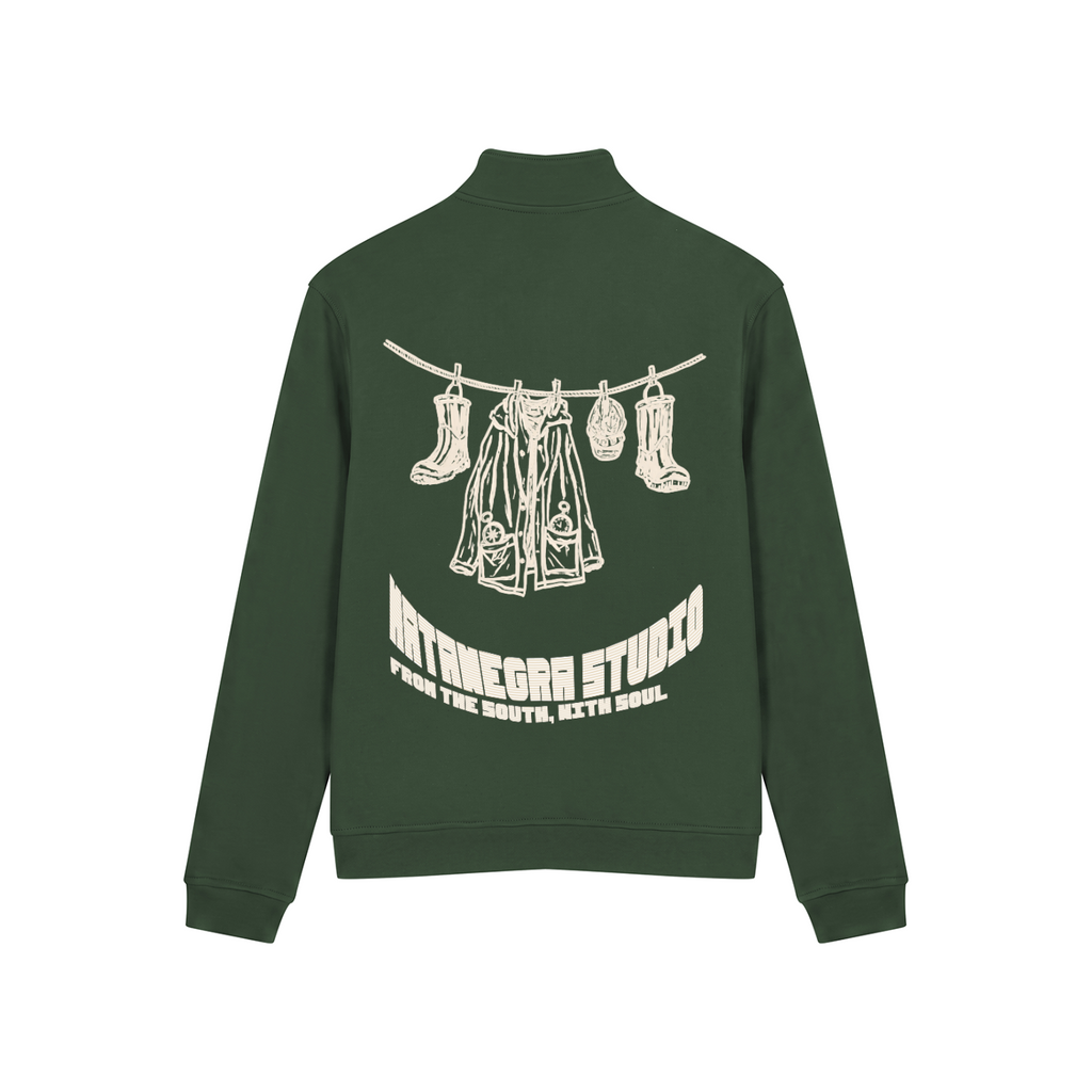 SUDADERA CREMALLERA GREEN EL TENDEDERO
