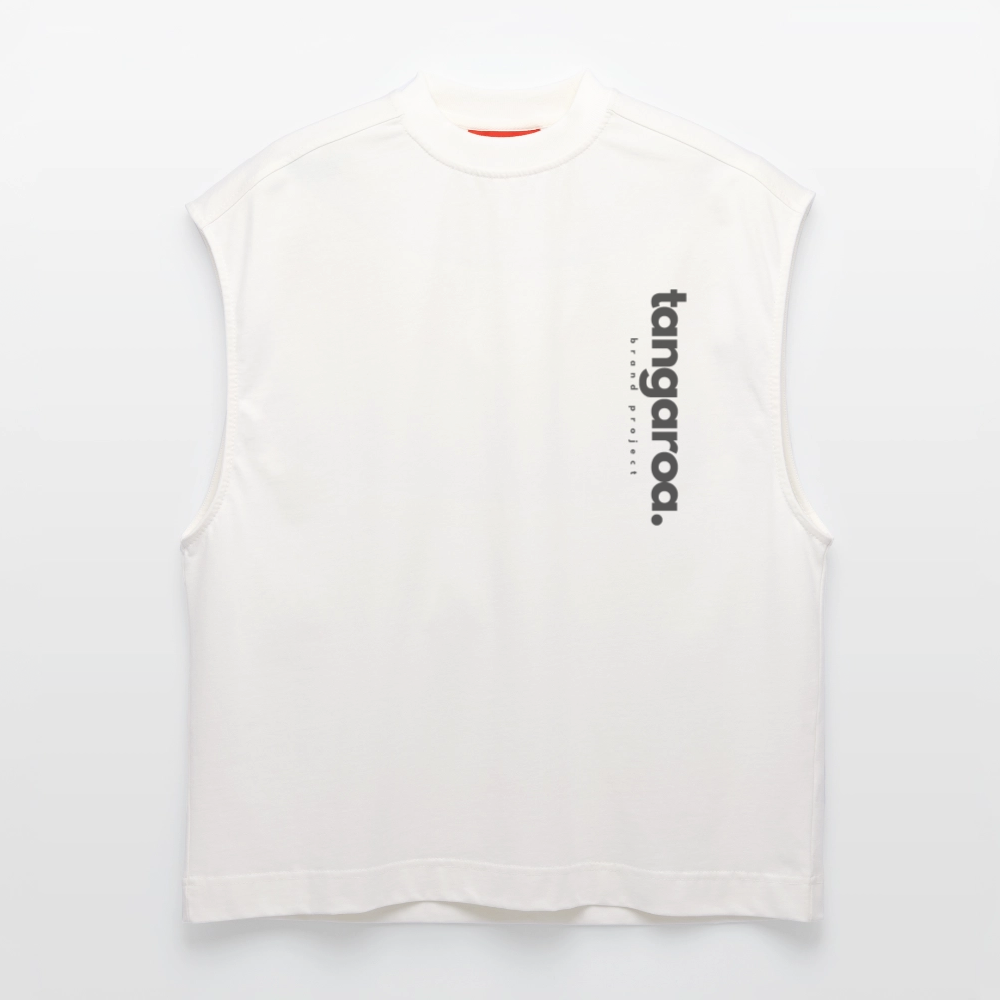 Camiseta de tirantes oversize de gran gramaje y ecológica fabricada en la UE - OFF WHITE