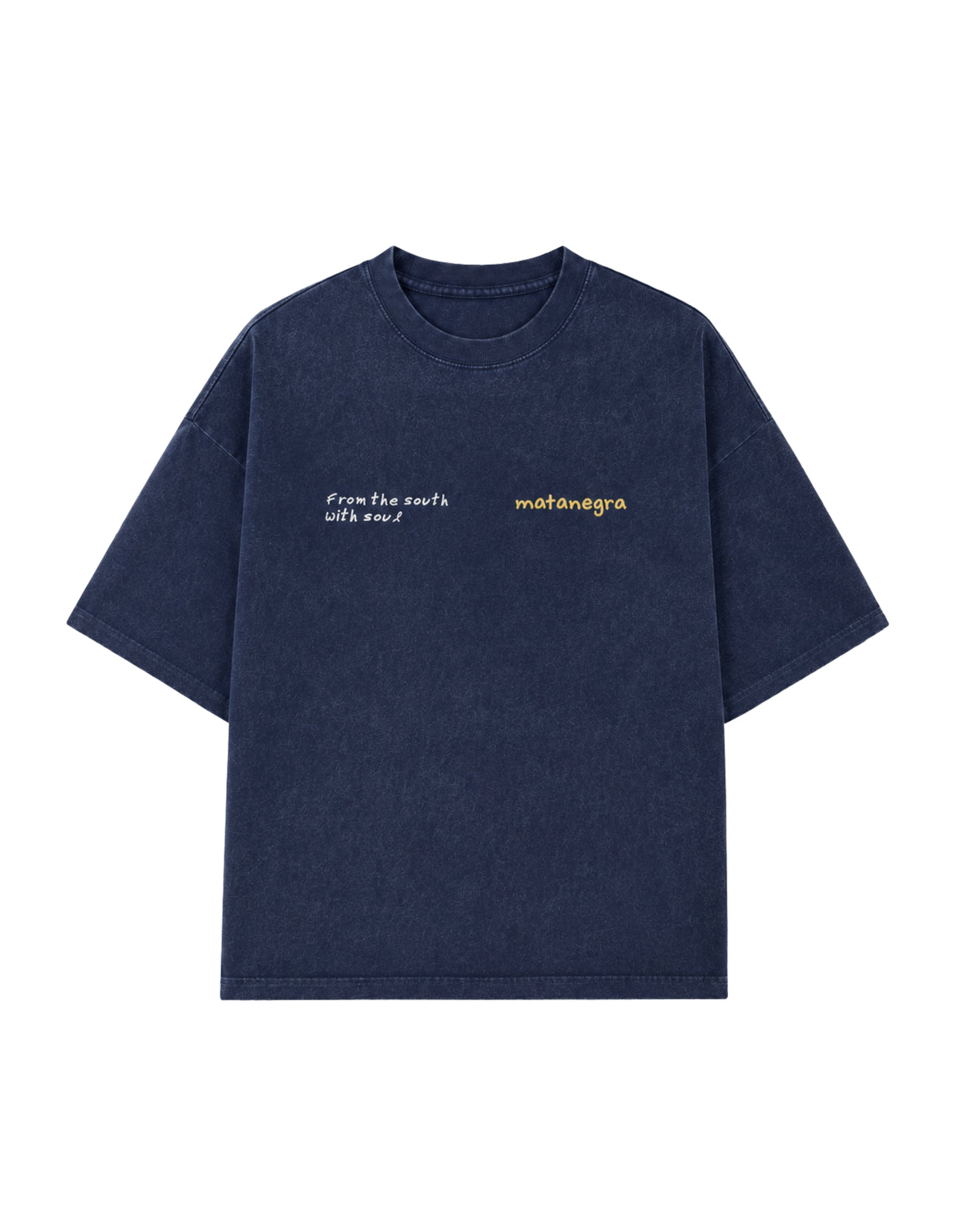Camiseta Boxy Desgaste Bordada