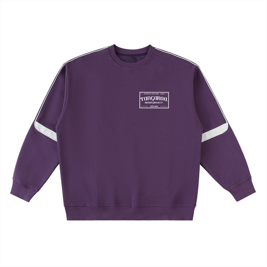 Oversized Crewneck Taped Sweatshirt
