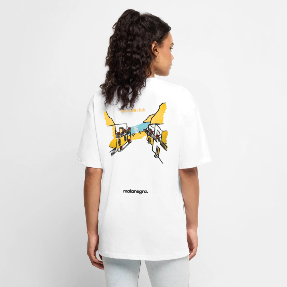 Camiseta ecológica prémium oversize unisex - blanco