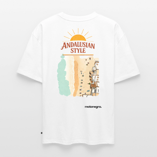 Camiseta ecológica prémium oversize unisex - blanco