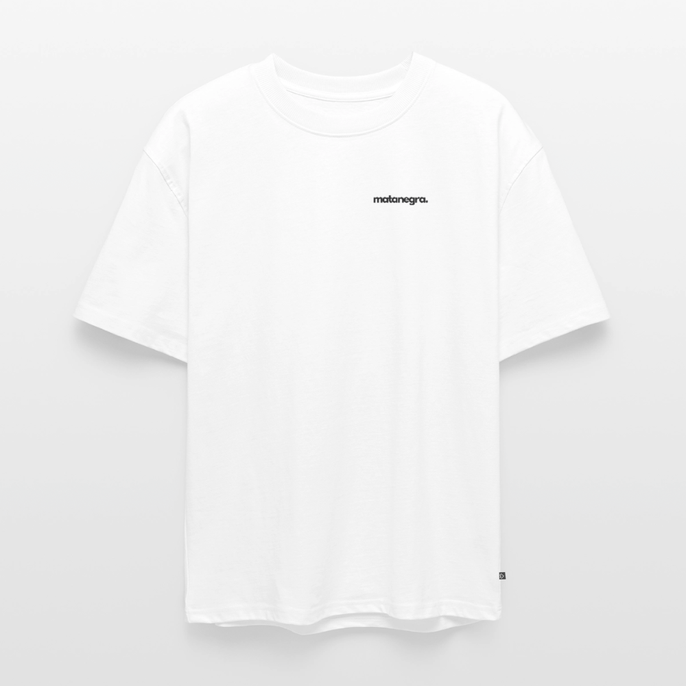 Camiseta ecológica prémium oversize unisex - blanco