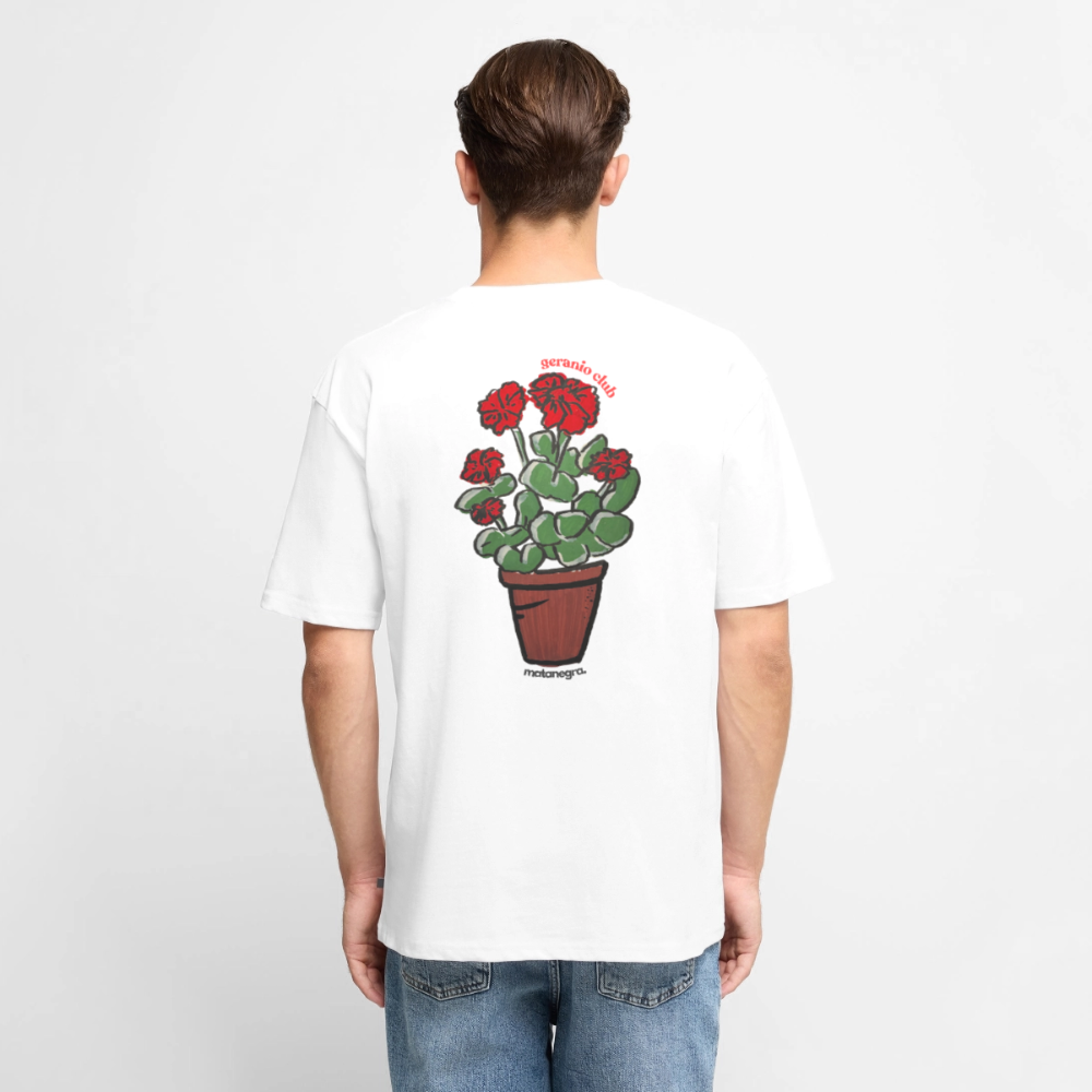 Camiseta ecológica prémium oversize unisex - blanco