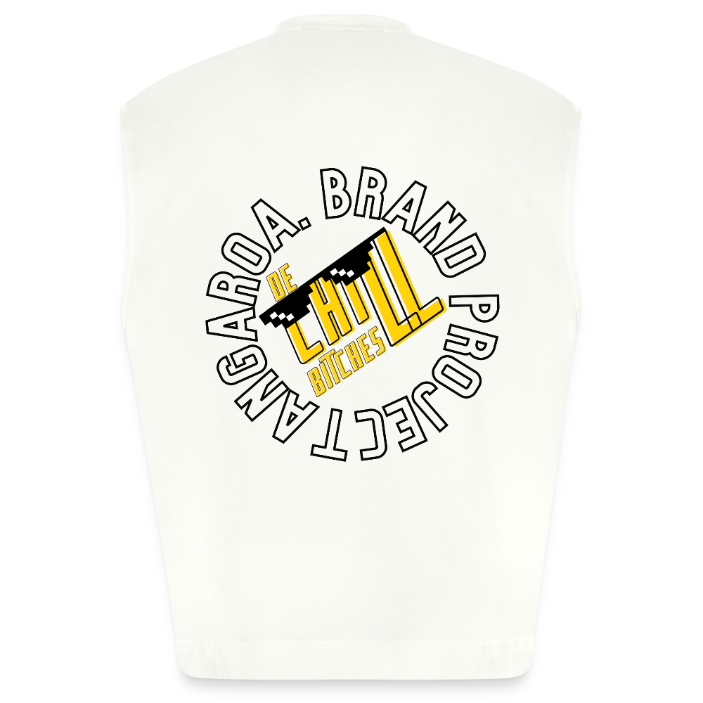 Camiseta de tirantes oversize de gran gramaje y ecológica fabricada en la UE - OFF WHITE