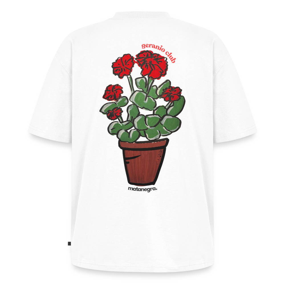 Camiseta ecológica prémium oversize unisex - blanco