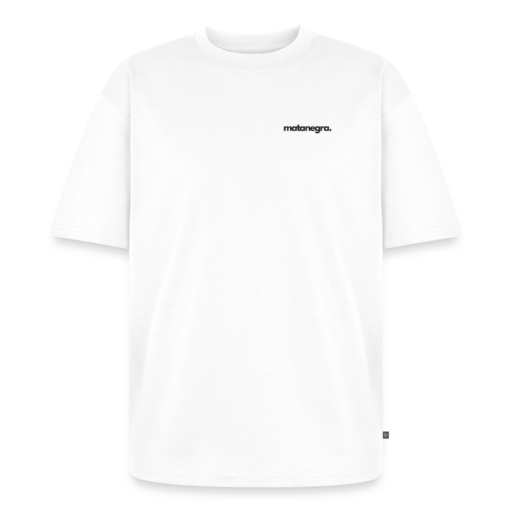Camiseta ecológica prémium oversize unisex - blanco