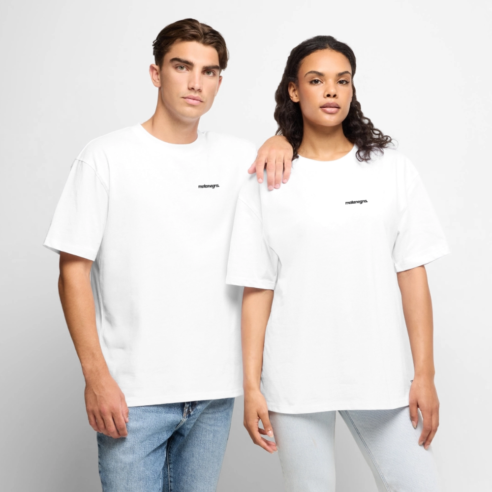 Camiseta ecológica prémium oversize unisex - blanco