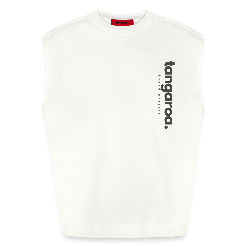 Camiseta de tirantes oversize de gran gramaje y ecológica fabricada en la UE - OFF WHITE