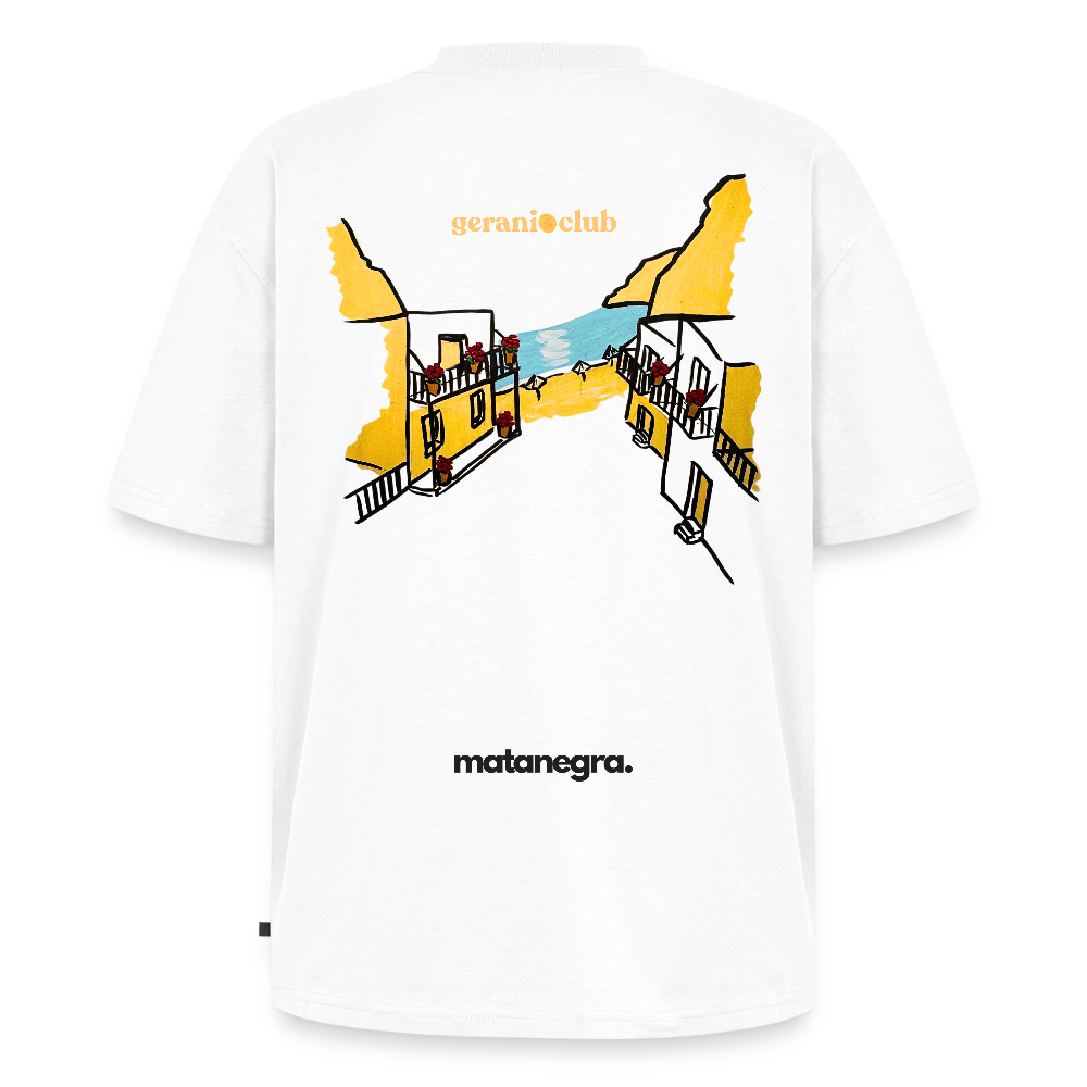Camiseta ecológica prémium oversize unisex - blanco