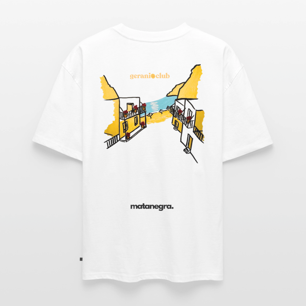 Camiseta ecológica prémium oversize unisex - blanco