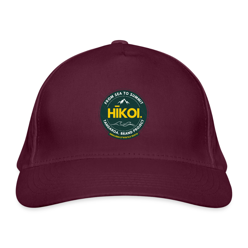 Gorra de béisbol ecológica - rojo burdeos