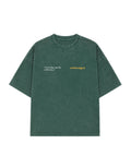 Camiseta Boxy Desgaste Bordada