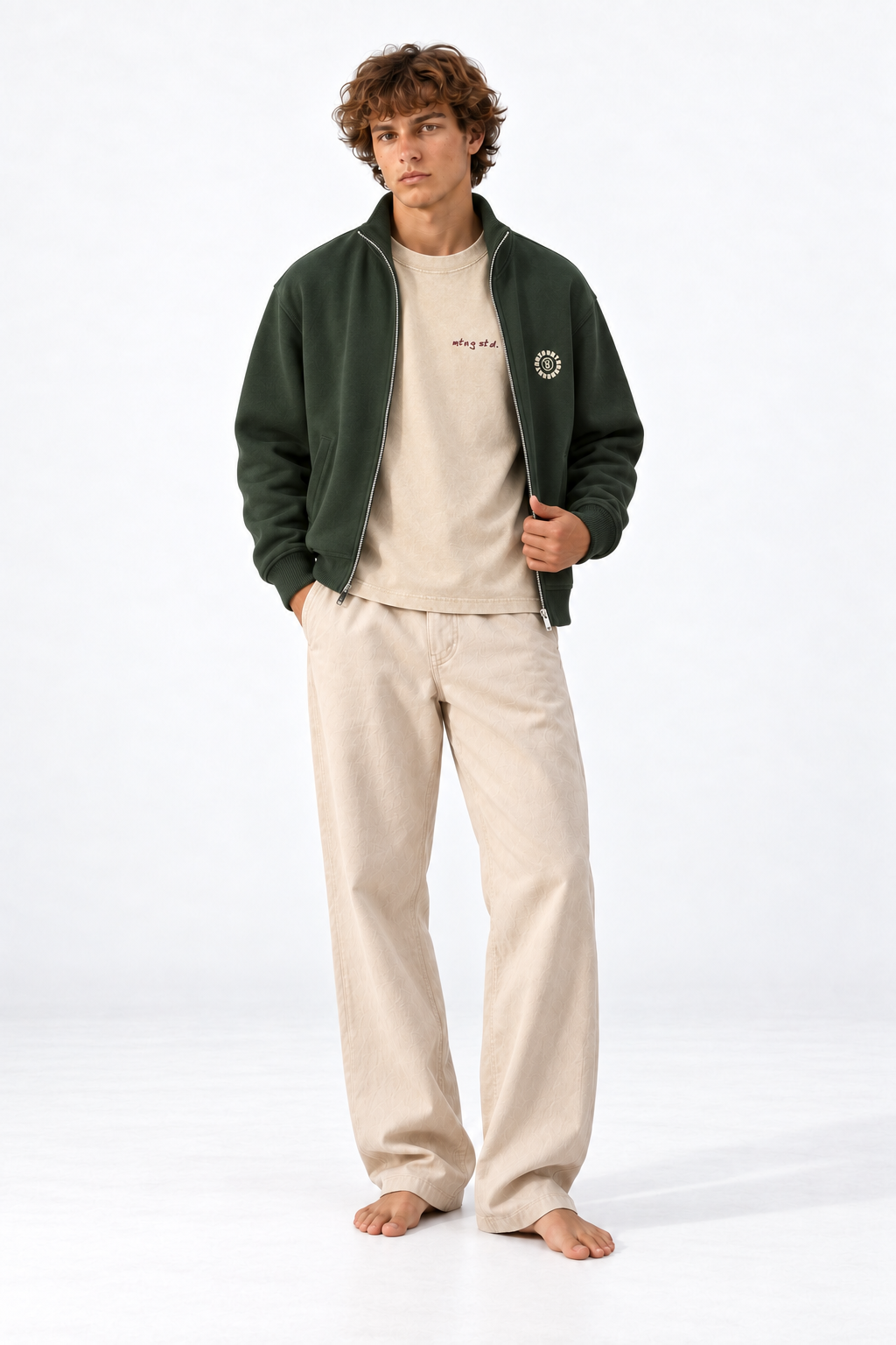 SUDADERA CREMALLERA GREEN EL TENDEDERO
