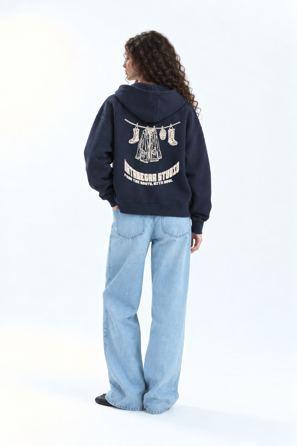 SUDADERA NAVY CREMALLERA EL TENDEDERO