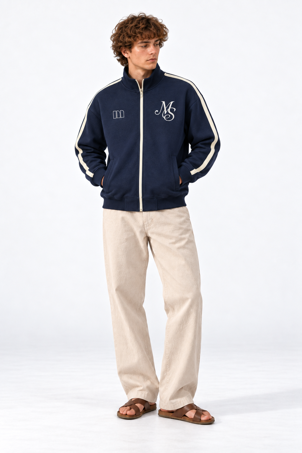 Sudadera MS cremallera - Navy