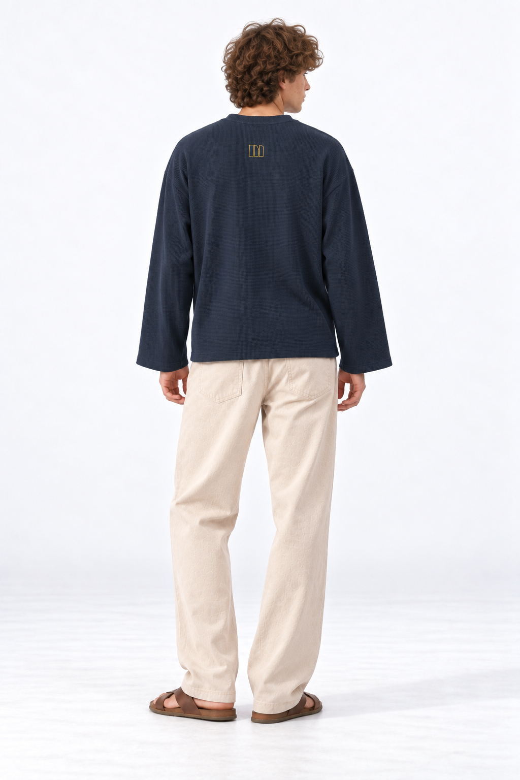 LONGSLEEVE WAFFLE — NAVY