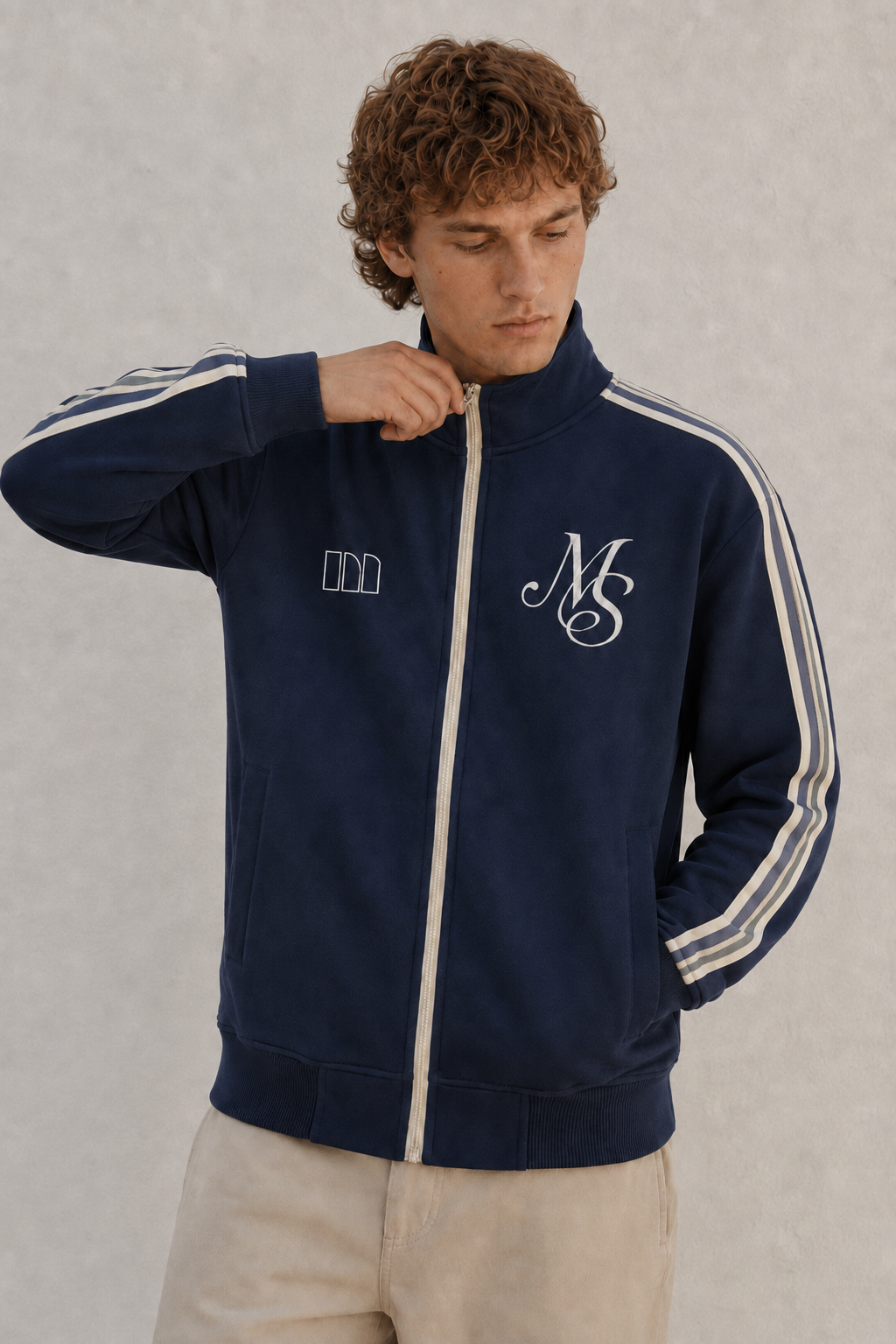 Sudadera MS cremallera - Navy