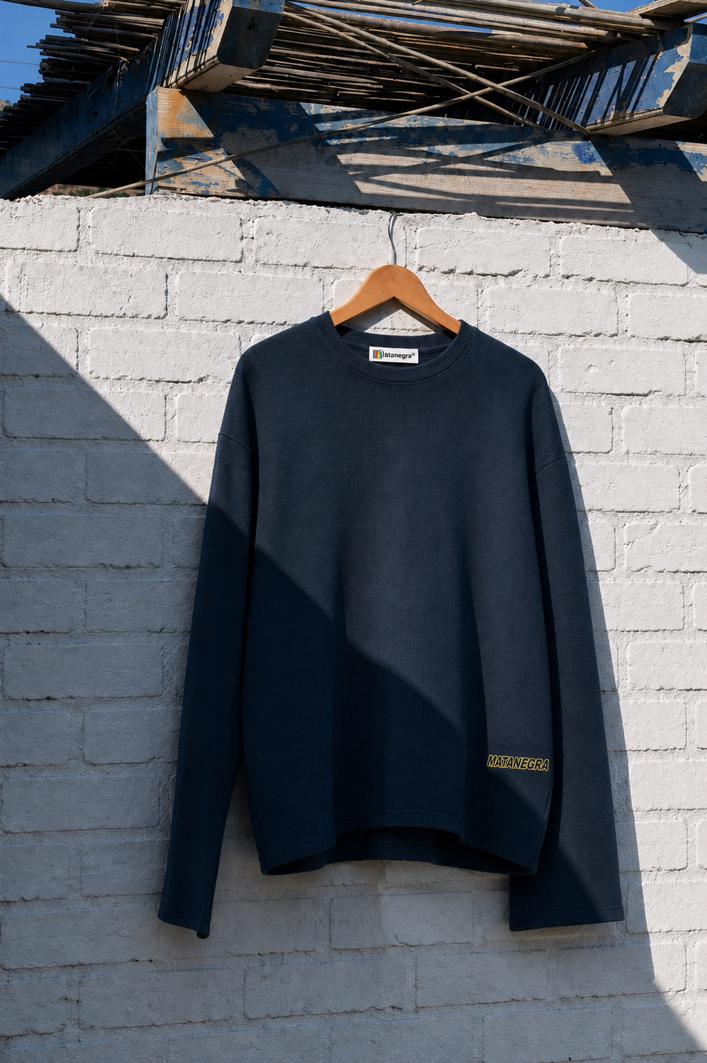 LONGSLEEVE WAFFLE — NAVY