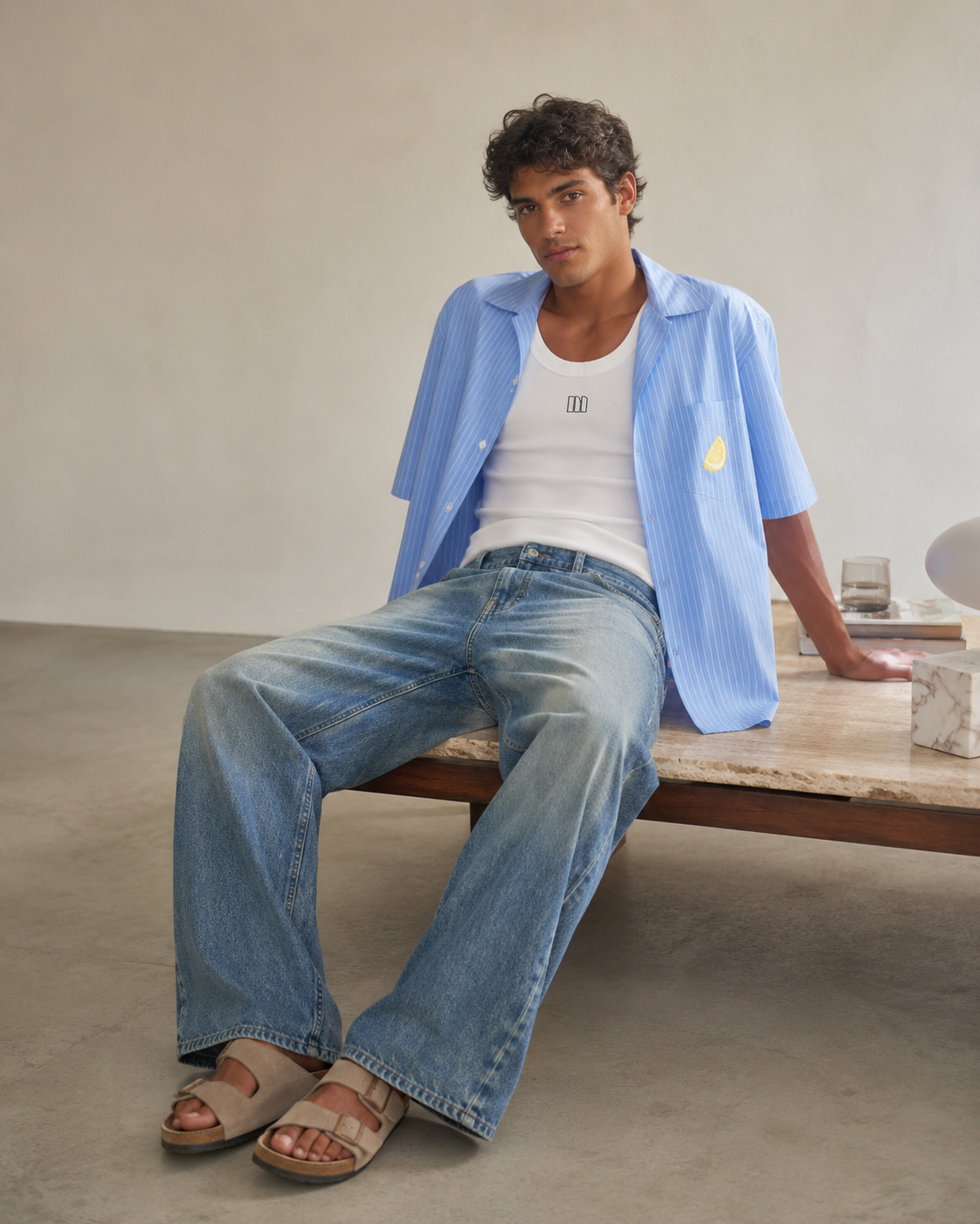 Matanegra Camisa Lemon Stripe
