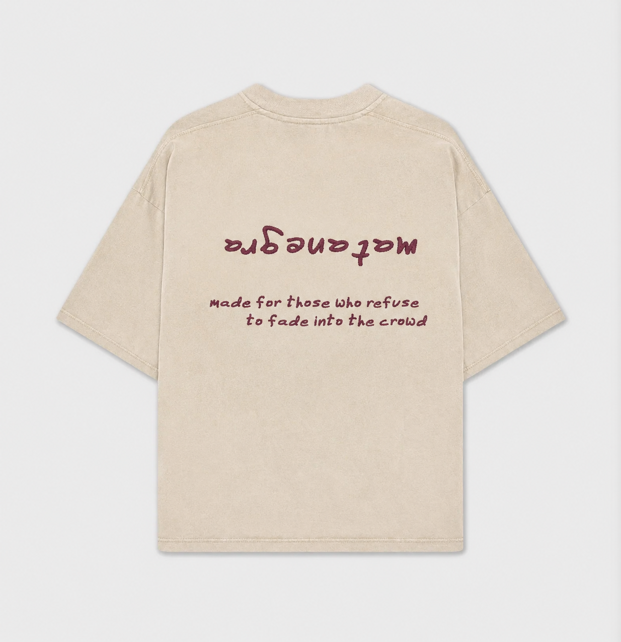 ɐɹƃǝuɐʇɐɯ Camiseta Bordada Lavada