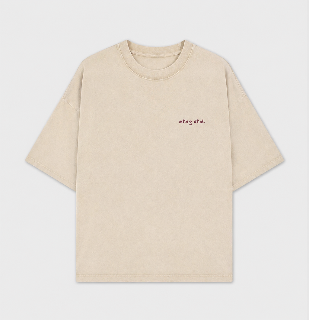 ɐɹƃǝuɐʇɐɯ Camiseta Bordada Lavada
