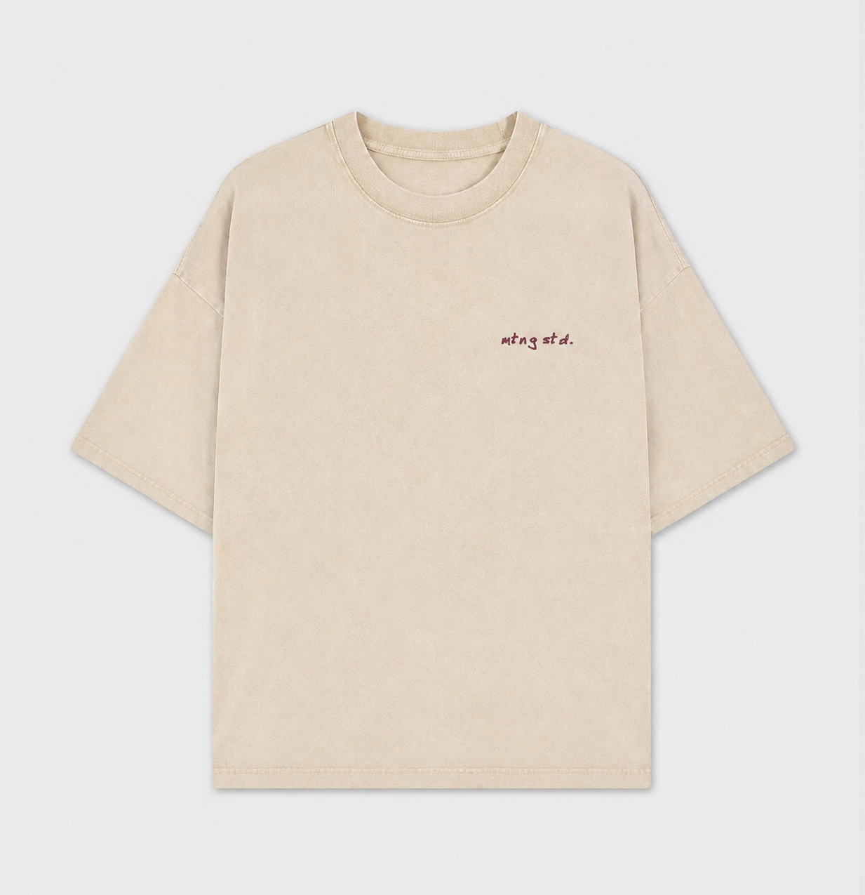 ɐɹƃǝuɐʇɐɯ Camiseta Bordada Lavada