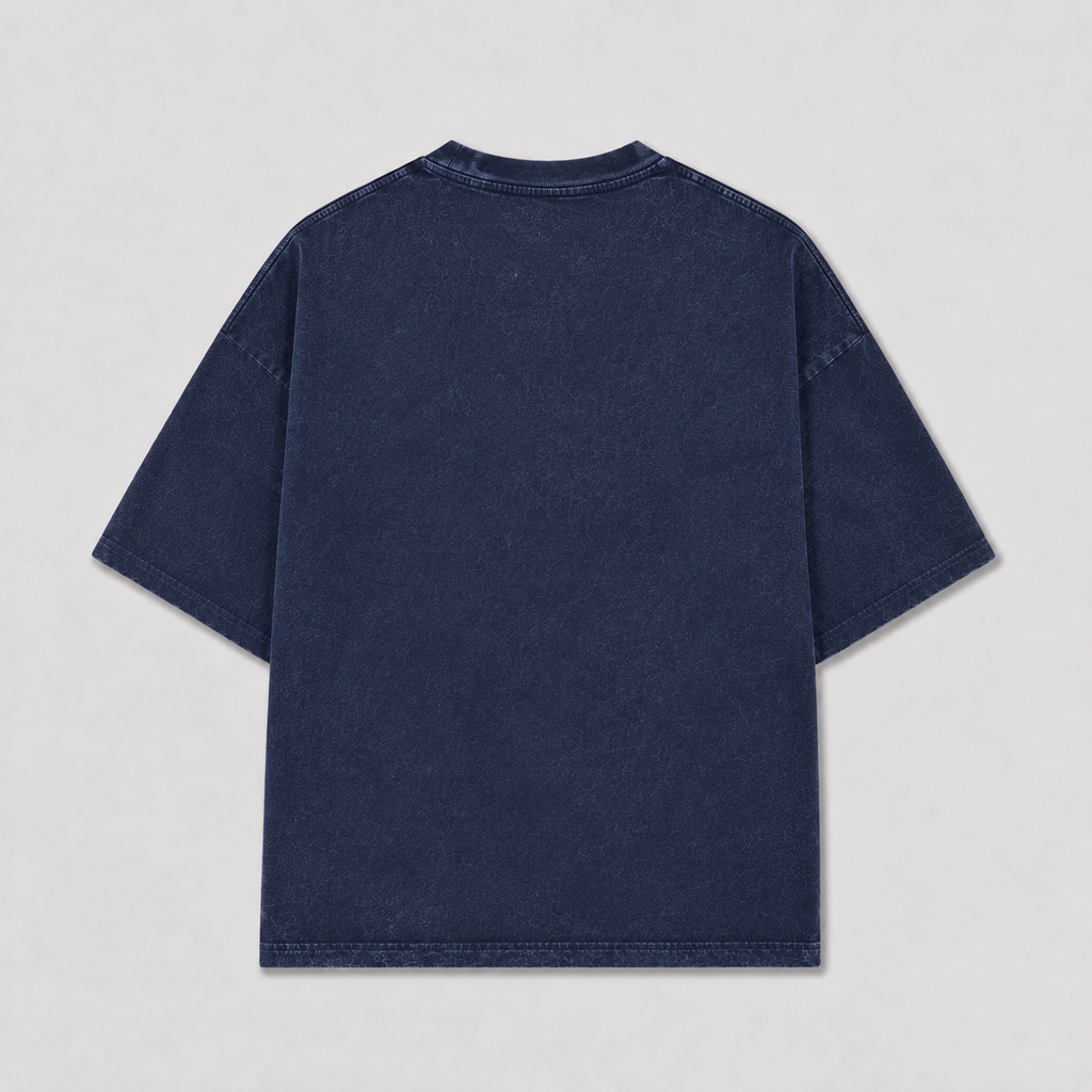 Camiseta Boxy Desgaste Bordada