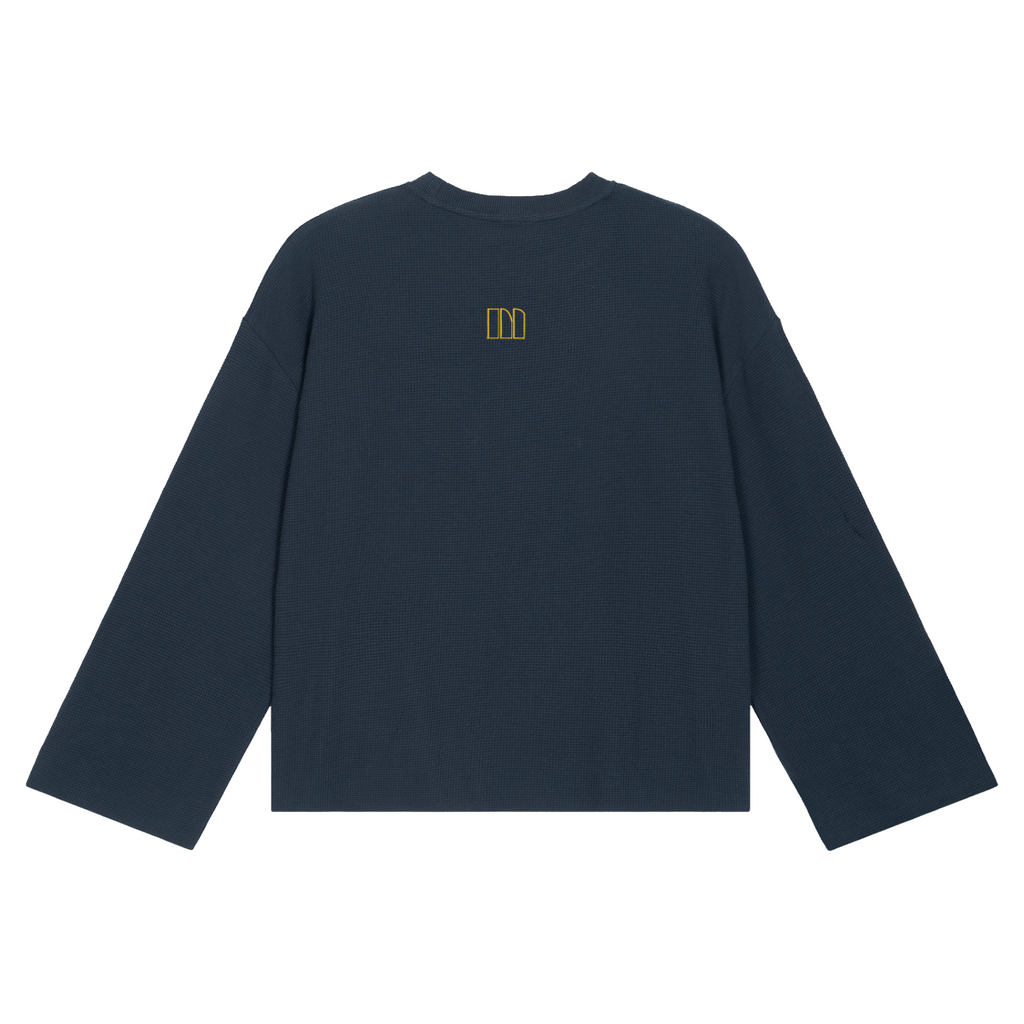 LONGSLEEVE WAFFLE — NAVY