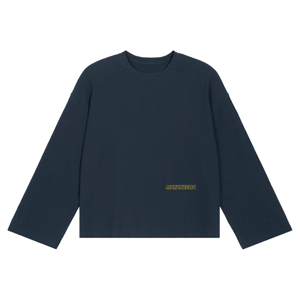 LONGSLEEVE WAFFLE — NAVY