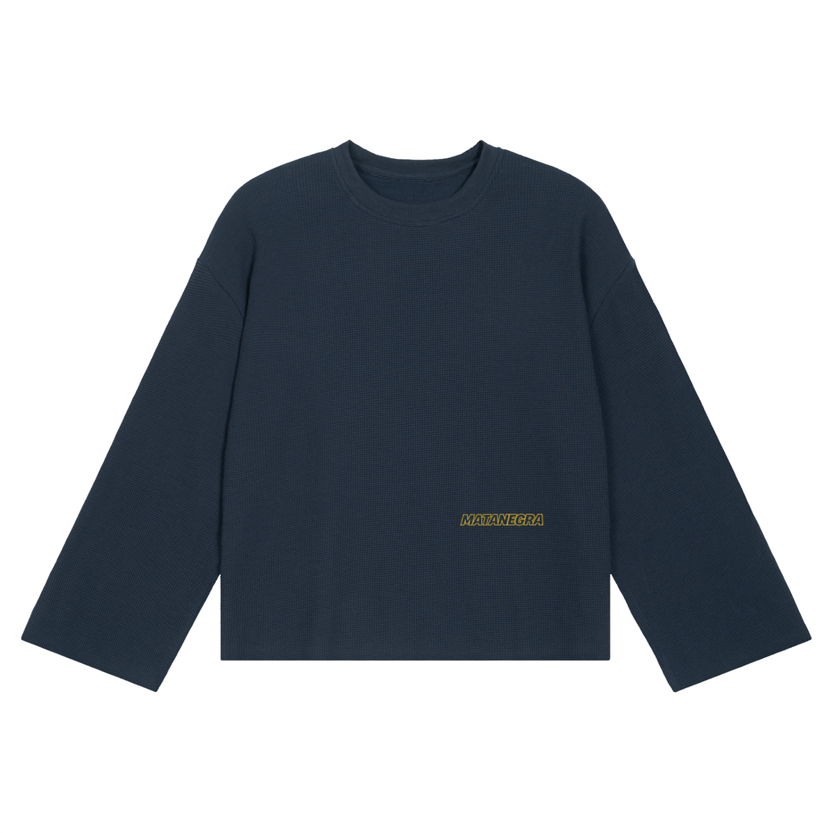 LONGSLEEVE WAFFLE — NAVY