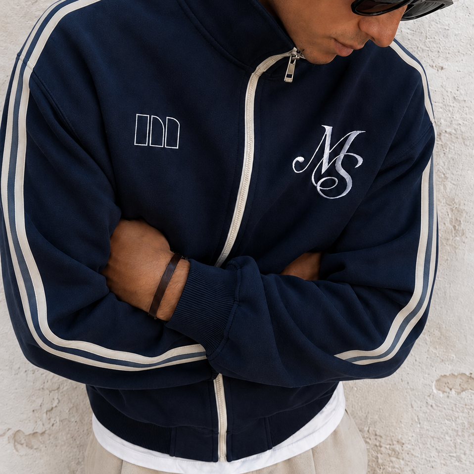 Sudadera MS cremallera - Navy