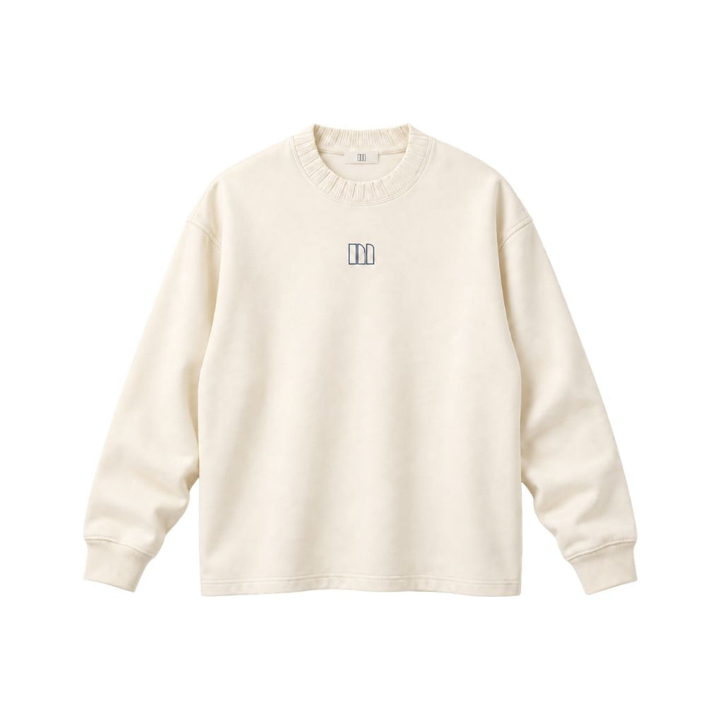 PIXEL CREWNECK — Ecru