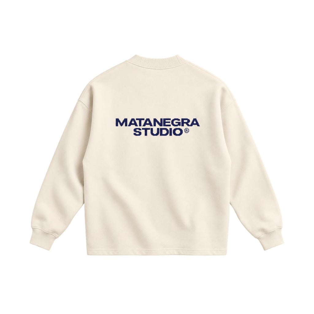 PIXEL CREWNECK — Ecru