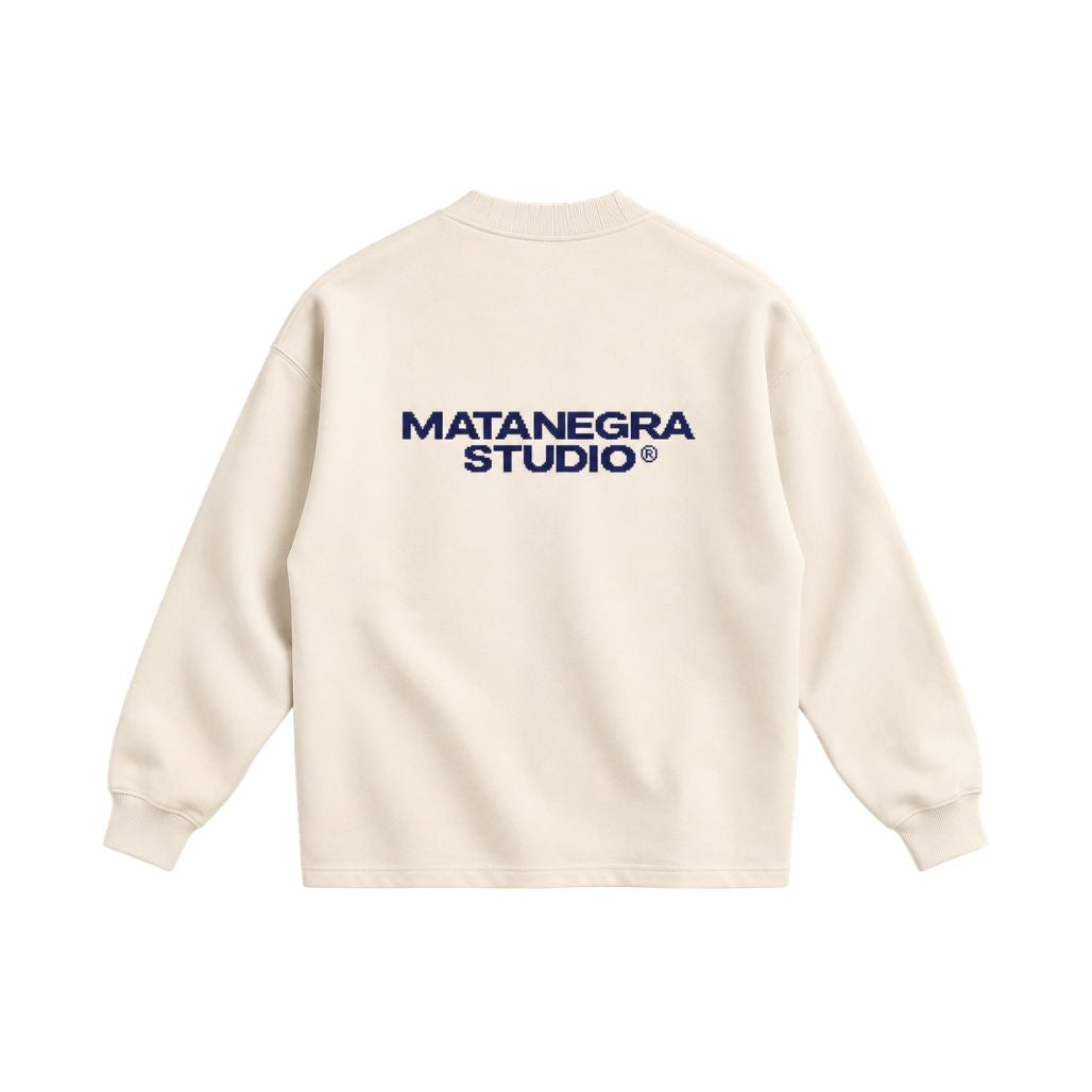 PIXEL CREWNECK — Ecru