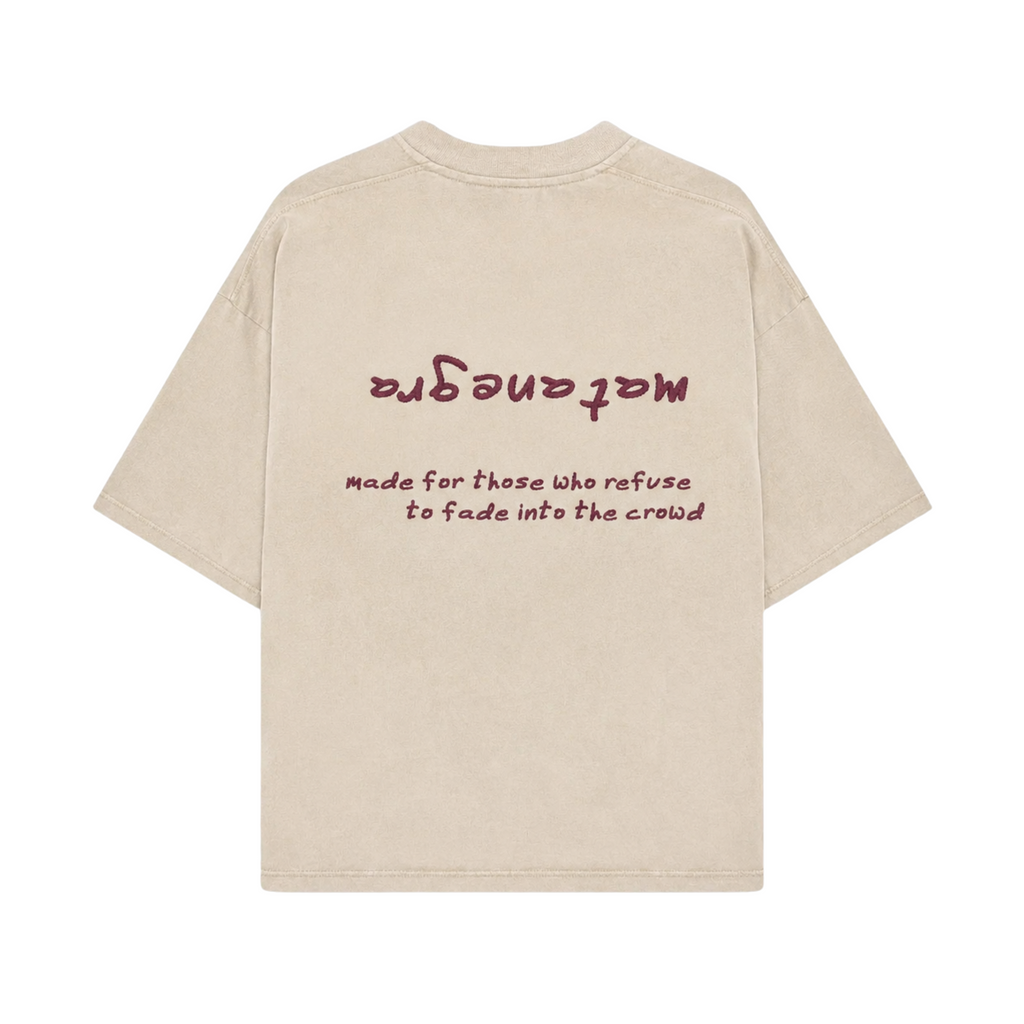 ɐɹƃǝuɐʇɐɯ Camiseta Bordada Lavada