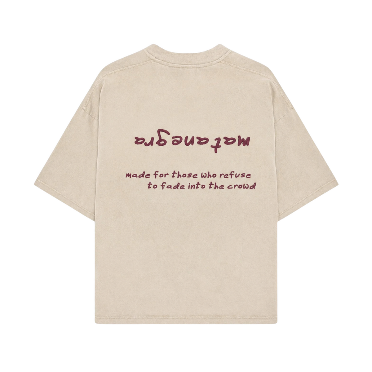 ɐɹƃǝuɐʇɐɯ Camiseta Bordada Lavada