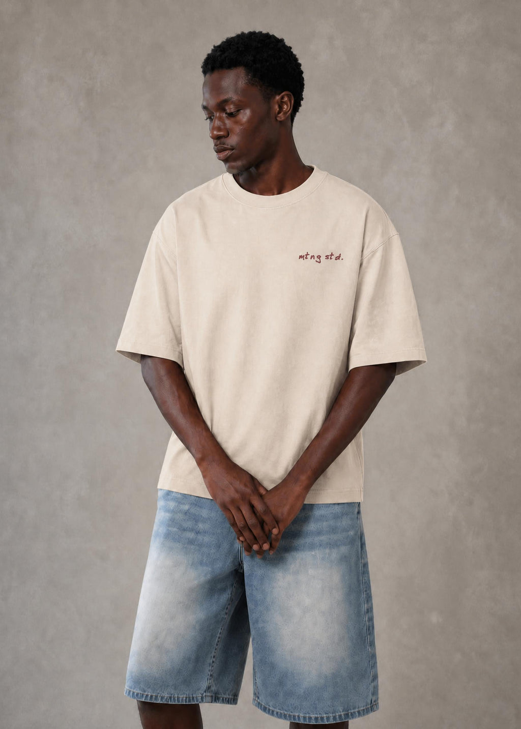 ɐɹƃǝuɐʇɐɯ Camiseta Bordada Lavada