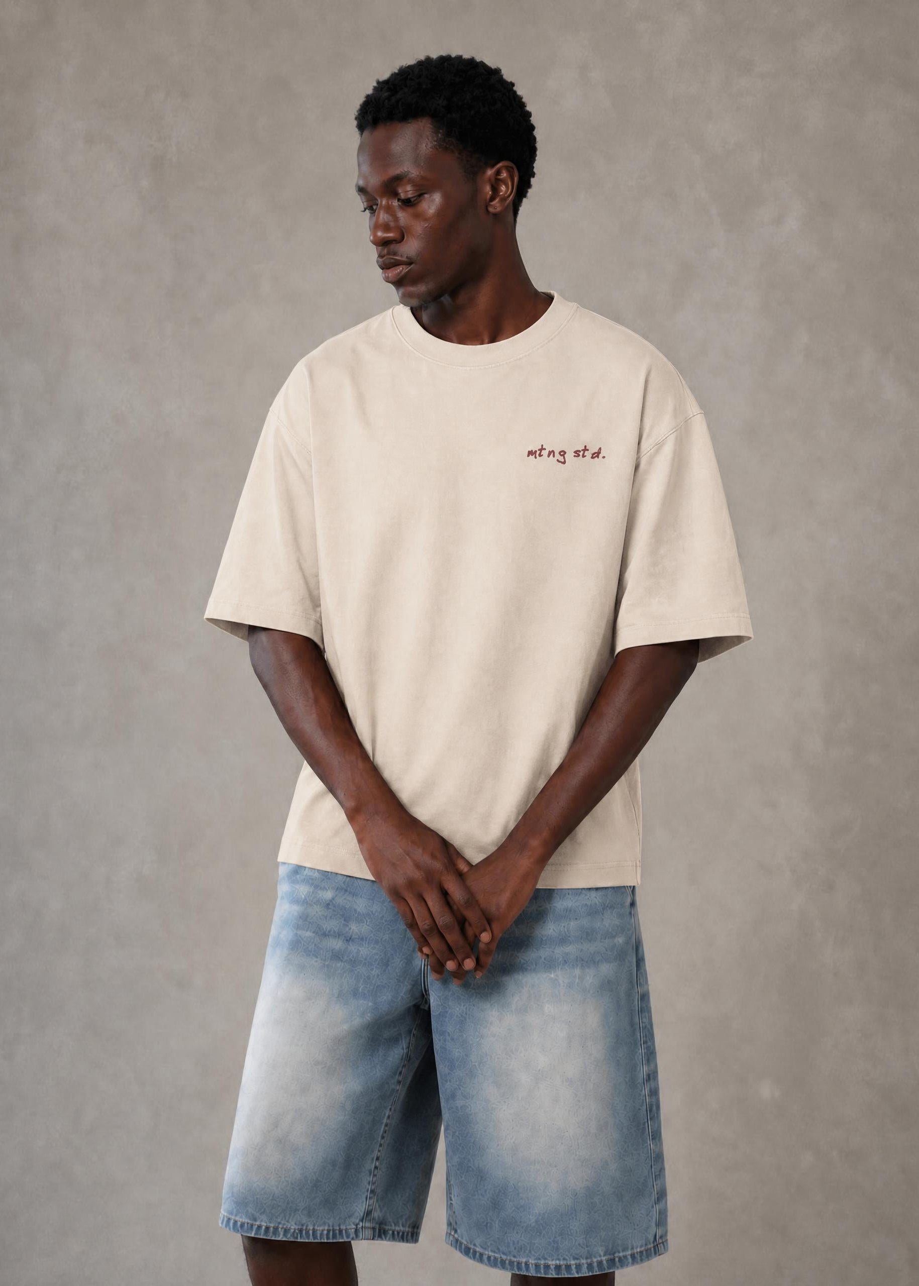 ɐɹƃǝuɐʇɐɯ Camiseta Bordada Lavada