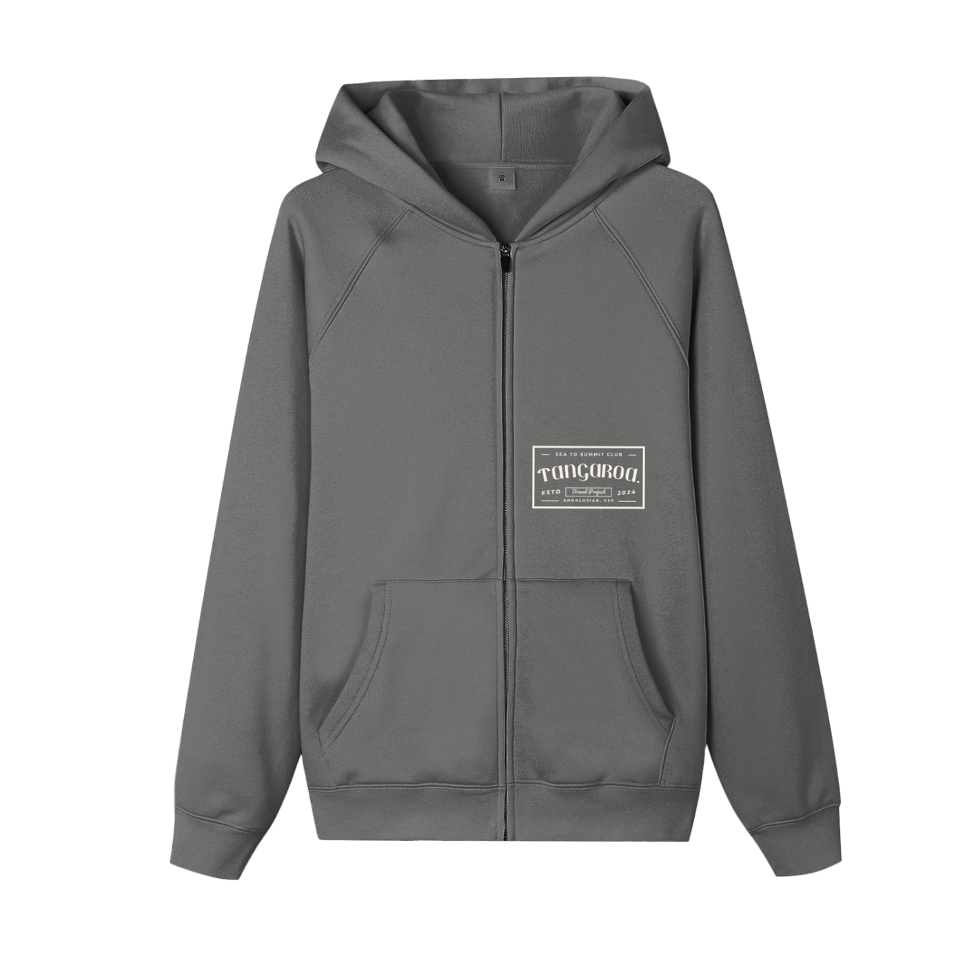 Sudadera Essential Zip-Up Front Tag