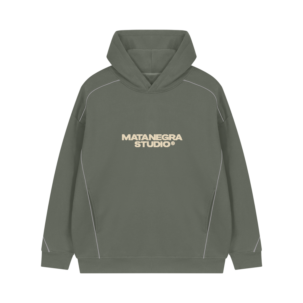 OVERSIZED PIPED HOODIE