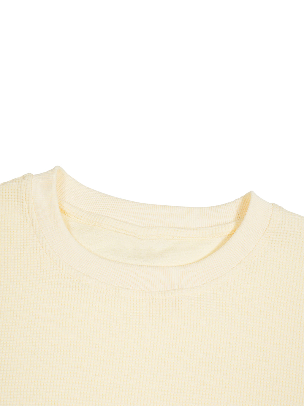 LONGSLEEVE WAFFLE — ECRU
