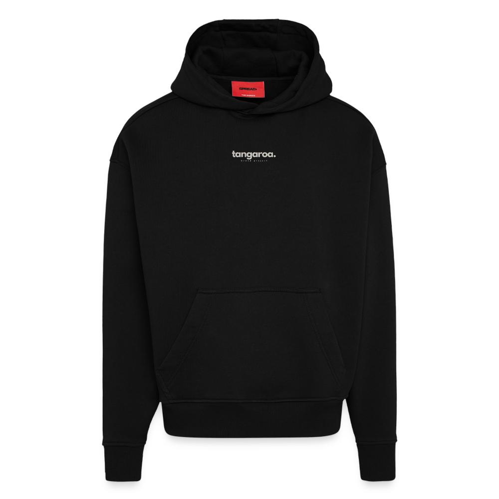 Tangaroa. Heavyweight Oversized 100% Organic Hoodie Sale Edition - SOLID BLACK