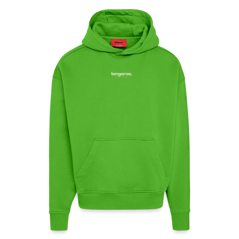 Tangaroa. Heavyweight Oversized 100% Organic Hoodie Sale Edition - Apple Neon