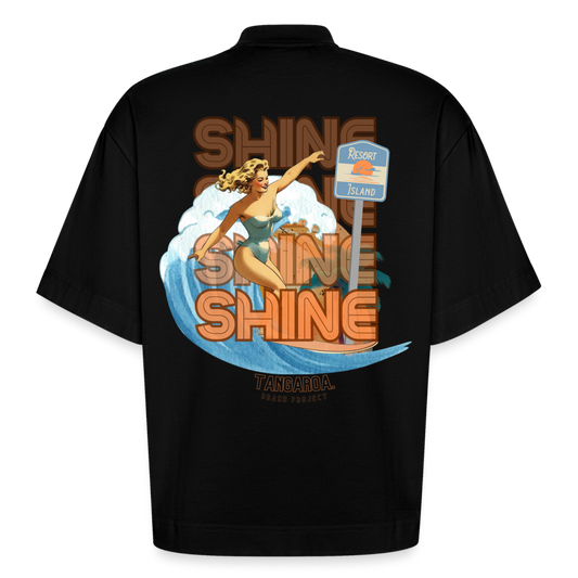 T-hate Boxy [camiseta] Negra Shine Edition - SOLID BLACK