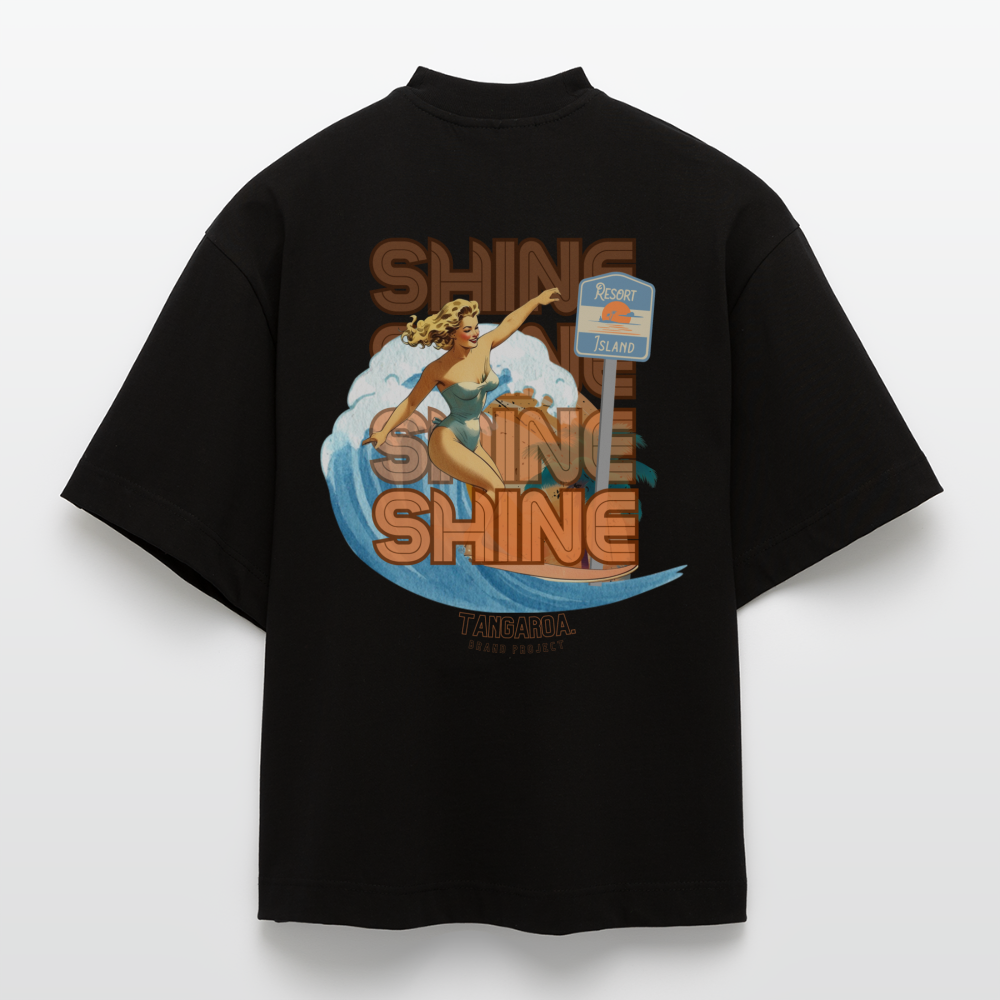 T-hate Boxy [camiseta] Negra Shine Edition - SOLID BLACK