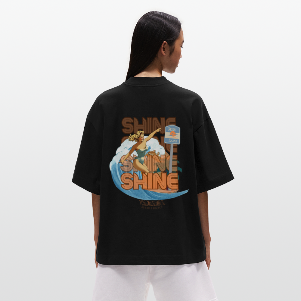 T-hate Boxy [camiseta] Negra Shine Edition - SOLID BLACK