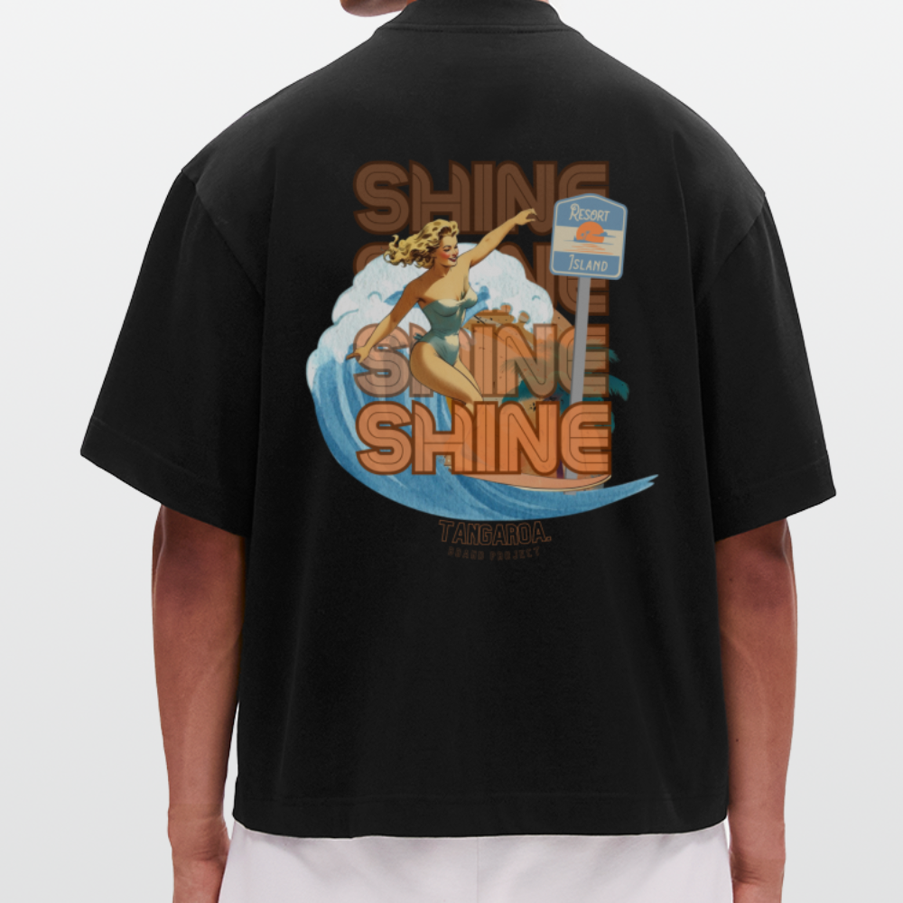 T-hate Boxy [camiseta] Negra Shine Edition - SOLID BLACK