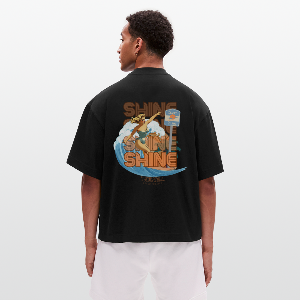 T-hate Boxy [camiseta] Negra Shine Edition - SOLID BLACK